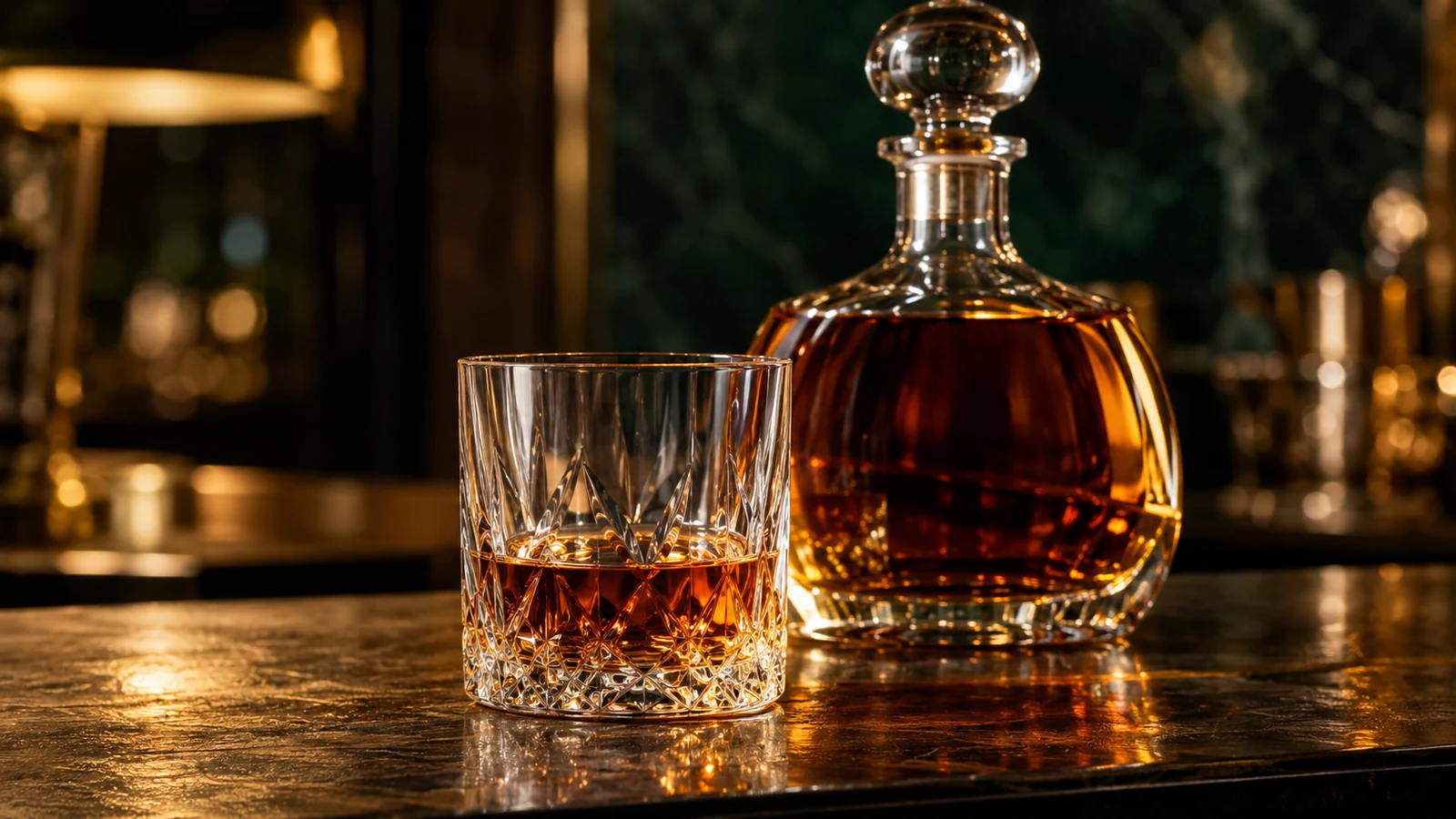 Cognac at the bar
