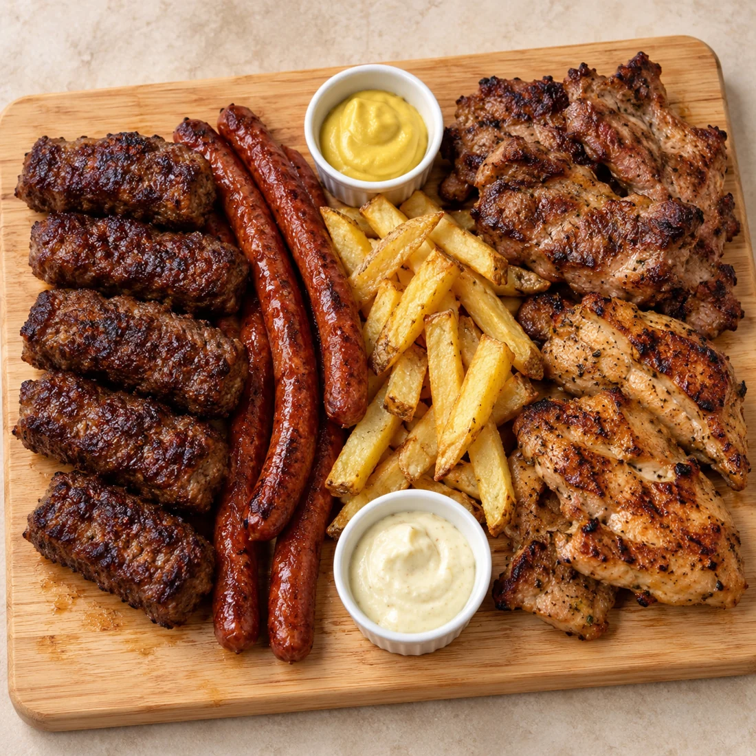 From the grill
